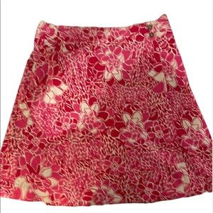 Pink floral Lily Pulitzer wrap skirt
